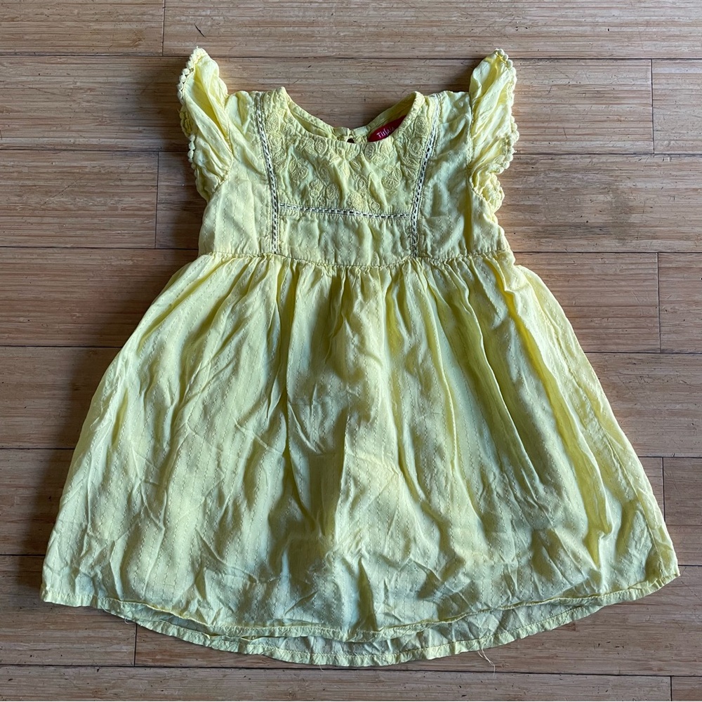 Yellow Ruffled Dress